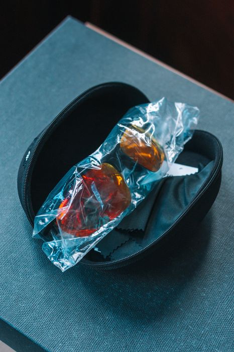 Nowe okulary do biegania 4F czerwone