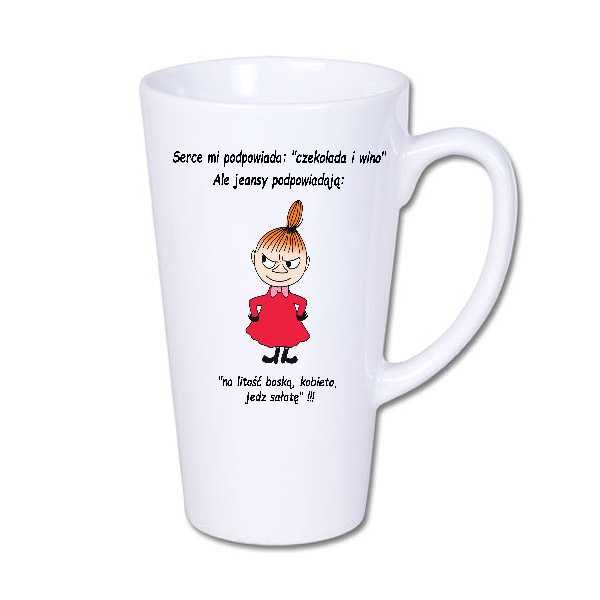 Kubek z nadrukiem Mała Mi,  Śmieszne, BI-LATTE2-MI-074