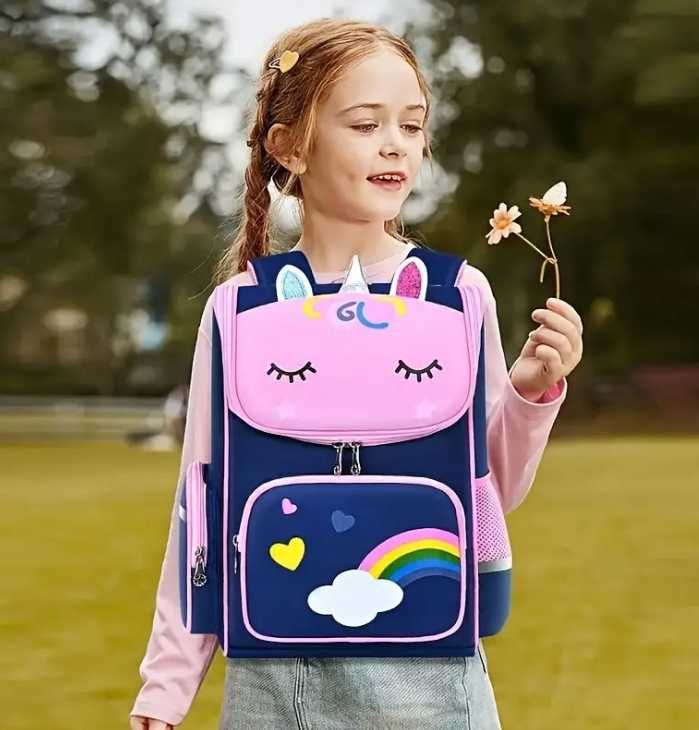 Plecak dla dziewczynki tornister do szkoły Unicorn Jednorożec duży 1-5