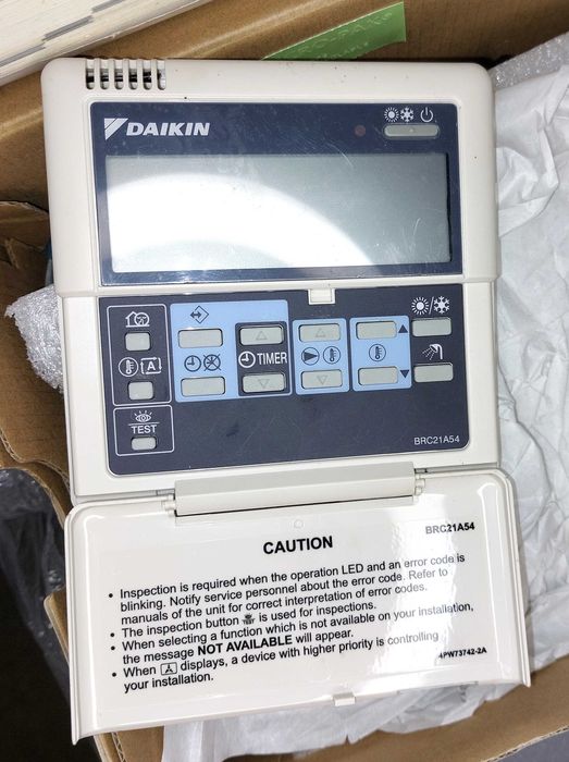 Bomba de calor Daikin Split de alta temperatura não usada