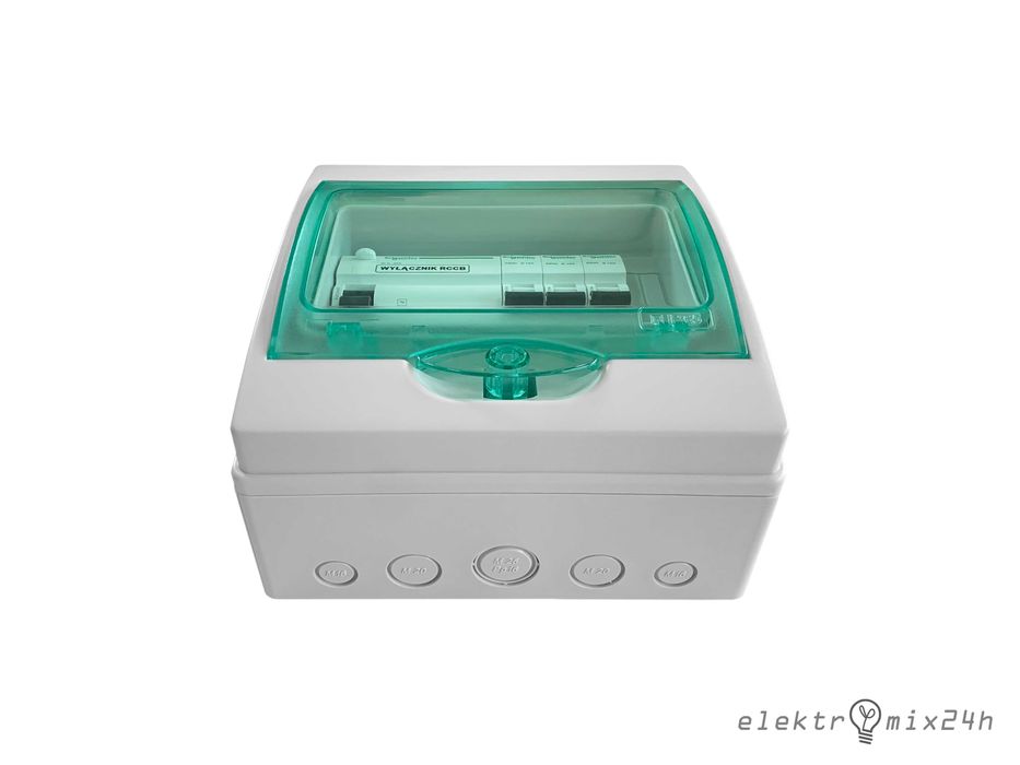 Rozdzielnica natynkowa, hermetyczna IP65 wyposażona Schneider Electric