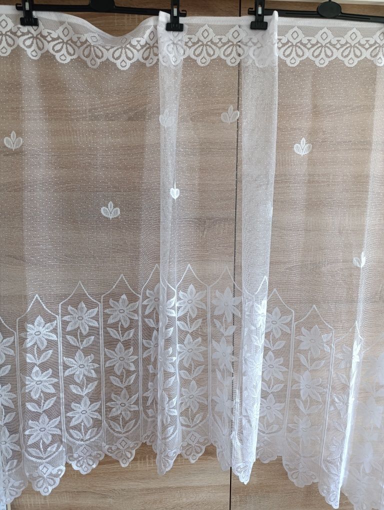 Firanki dwie sztuki półkole
