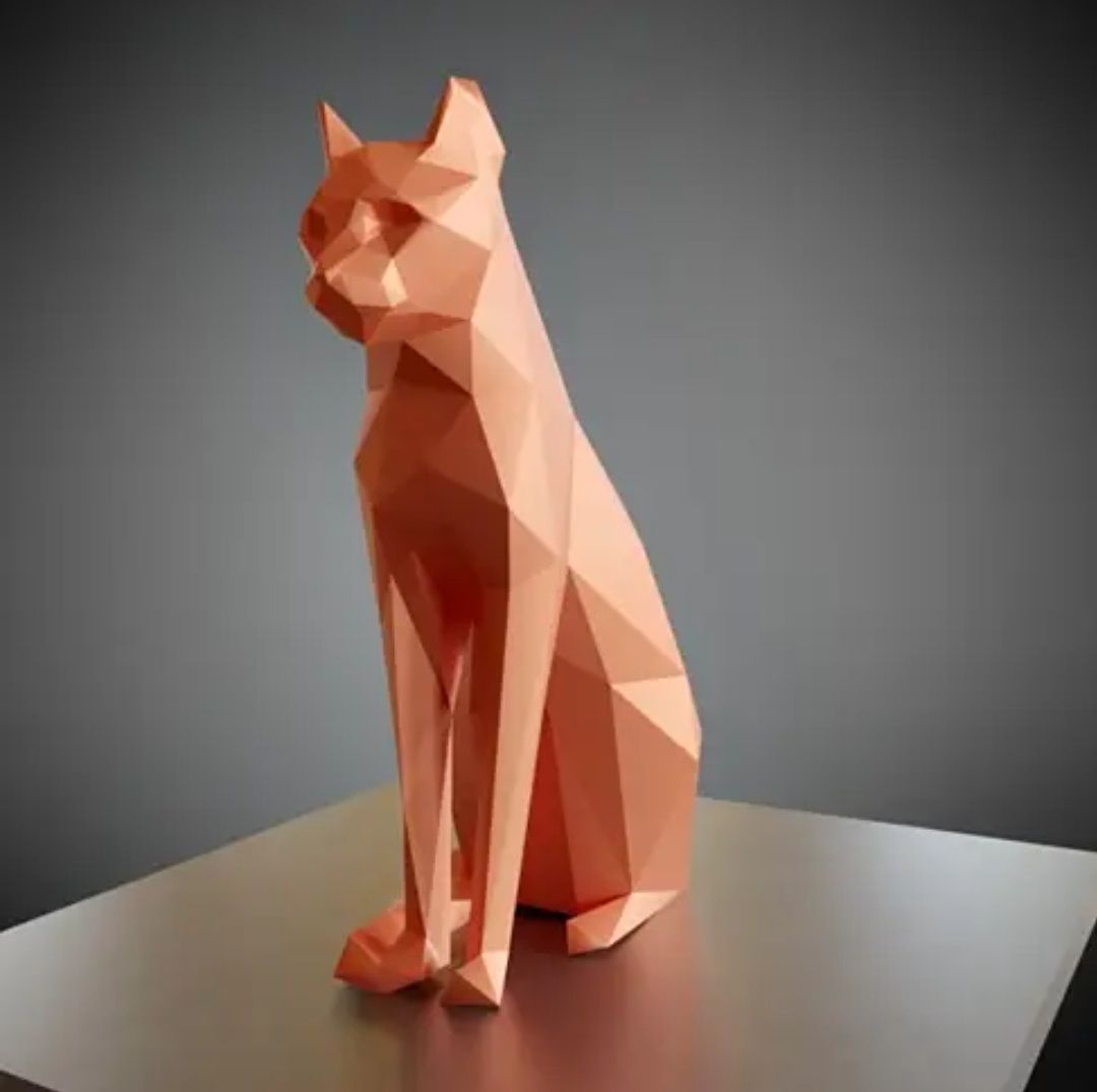 PaperKhan Набір для створення 3D фігур паперкрафт кіт котик конструкто
