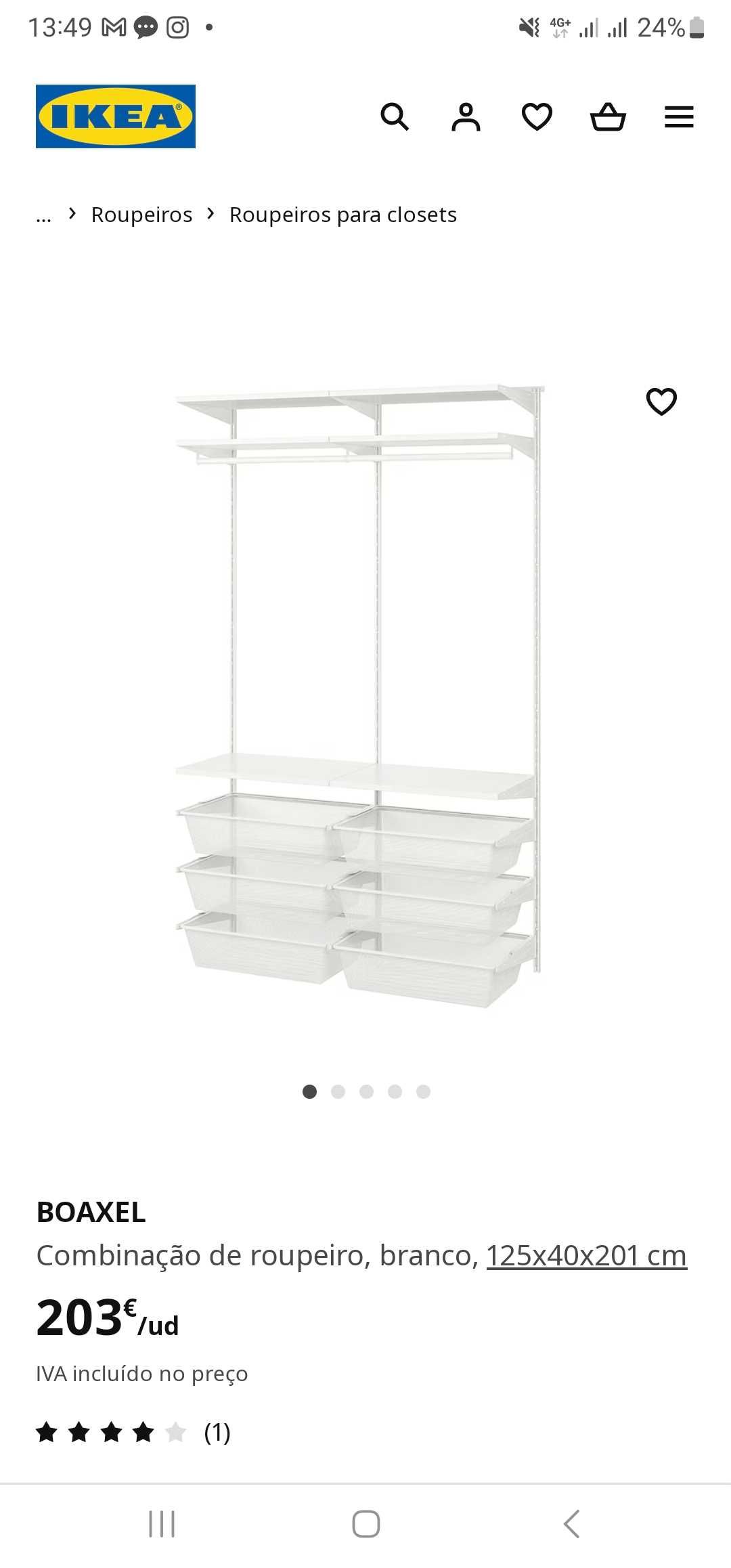 Guarda-roupa Aberto Ikea