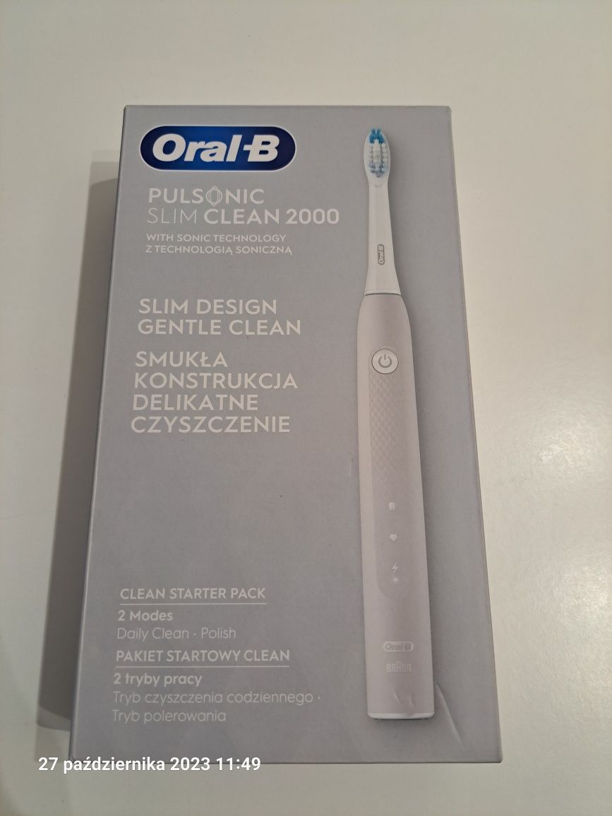 Szczoteczka soniczna oral-b slim clean 2000