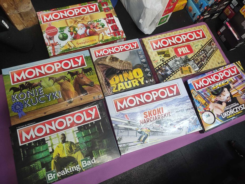 Monopoly Dino Dinozaury Gra planszowa rodzinna oraz inne
