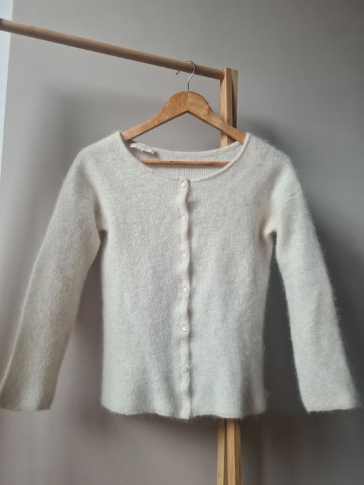 Sezane kremowy sweterek alpaka  gaspard xs / s