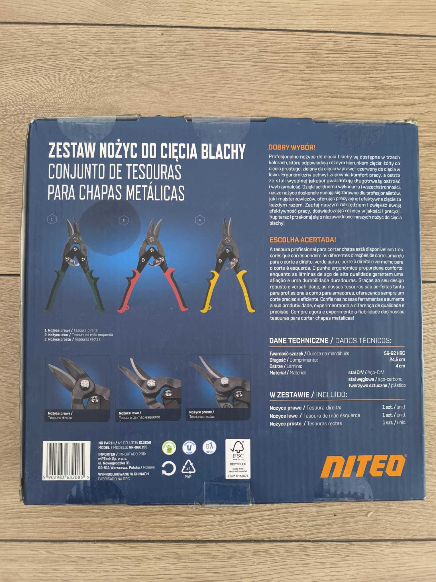 Niteo nożyce do cięcia blachy