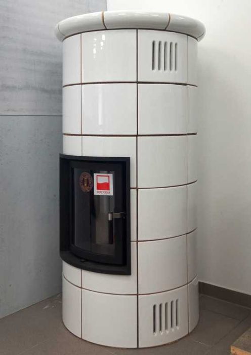 Piec kominek kaflowy okrągły nowy z montażem ekoprojekt Kraków