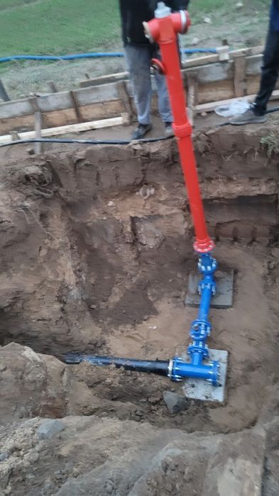 Przyłącza wodociągowego, kanalizacja, wodociągi, niwelacja terenu, wyb