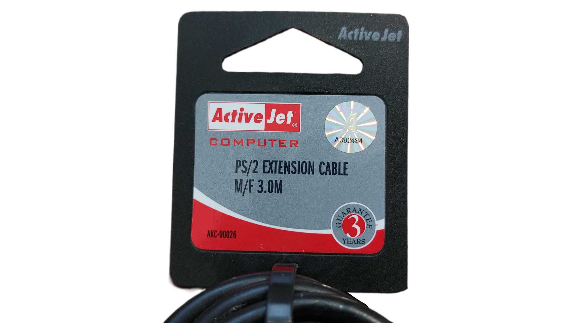 Nowy kabel PS/2 Extension Cable ActiveJet 3 metrowy (PS2)