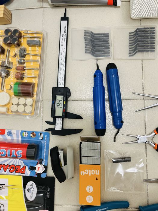 Kit artesanato com diversos itens