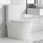 WC sedes Toaleta St. Tropez , Dual Vortex Flush, Glossy White z USA