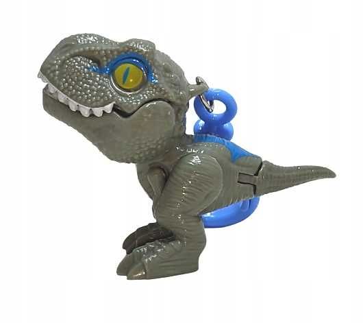 Brelok gryzący dinozaur - szary T-rex