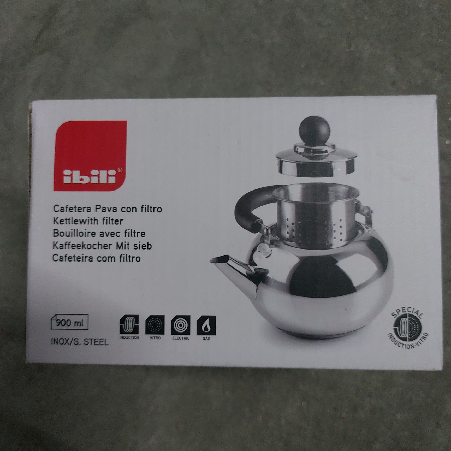 Cafeteira com filtro em inox