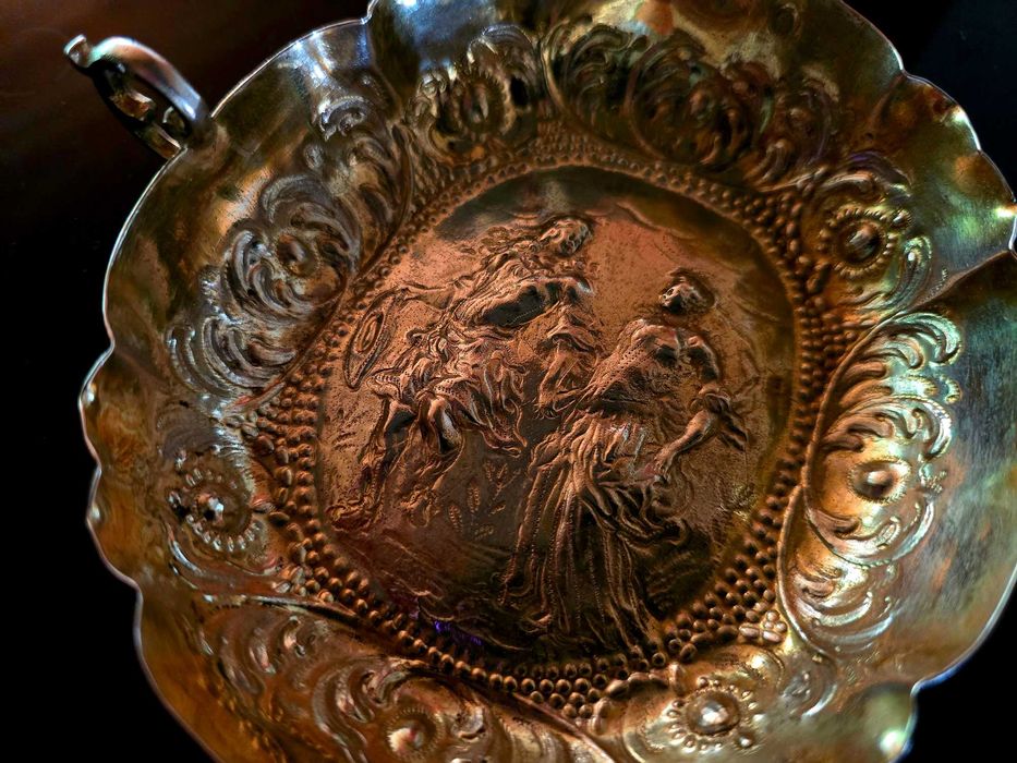 Barocke Augsburger Silber Weinprobierschale