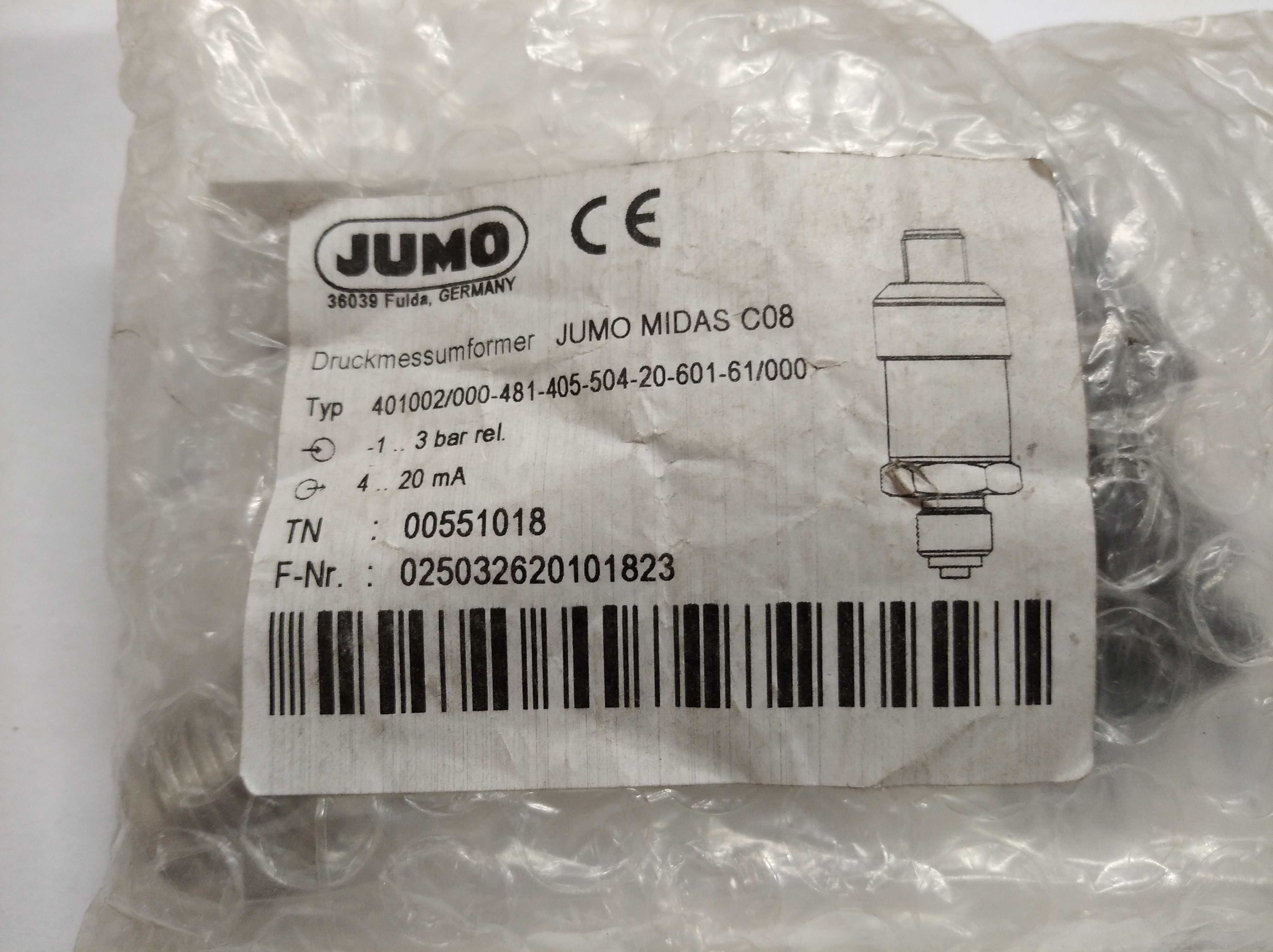 Przetwornik ciśnienia Jumo Midas C08 1-3b 4-20mA