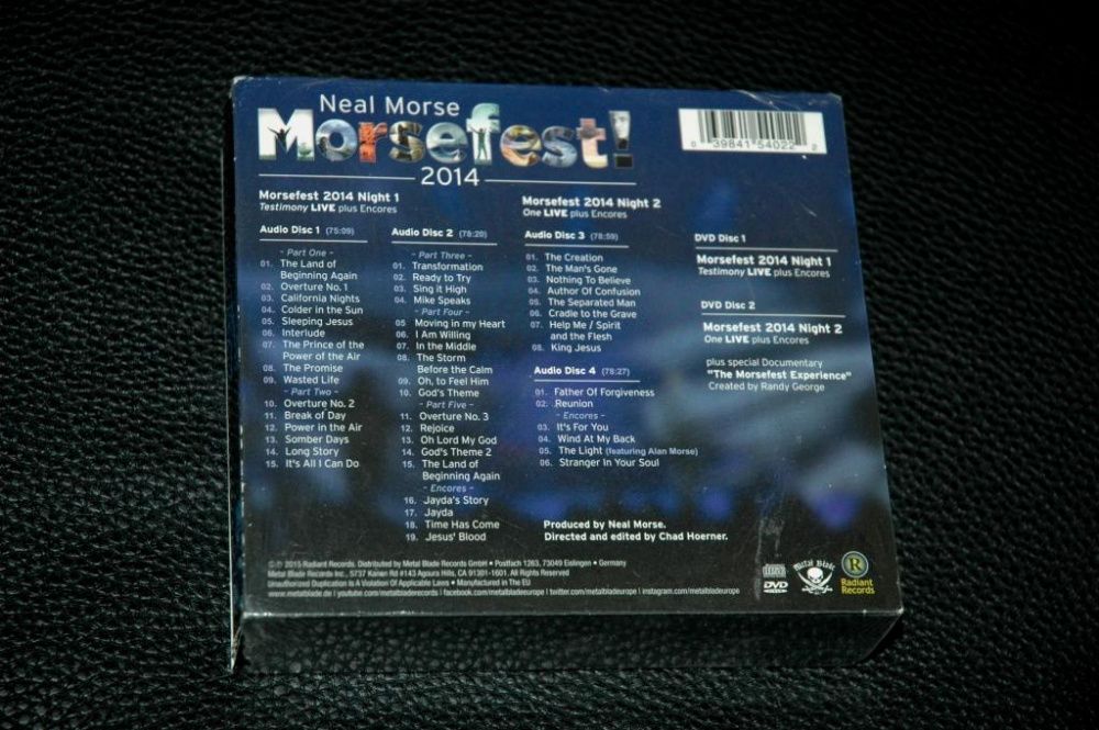 Neal Morse Feat. Mike portnoy - Morsefest. 4xCD+2xDVD Box.