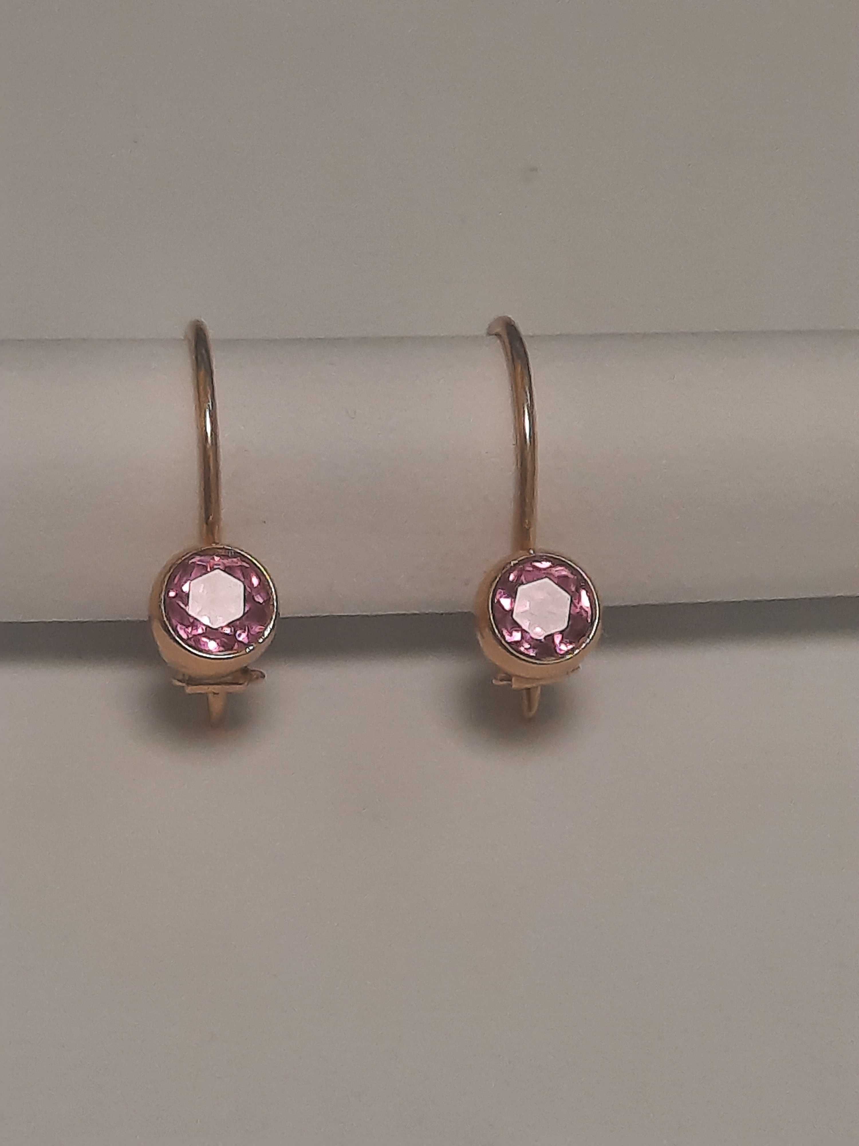 Золотые серьги СССР, сережки 583 пробы