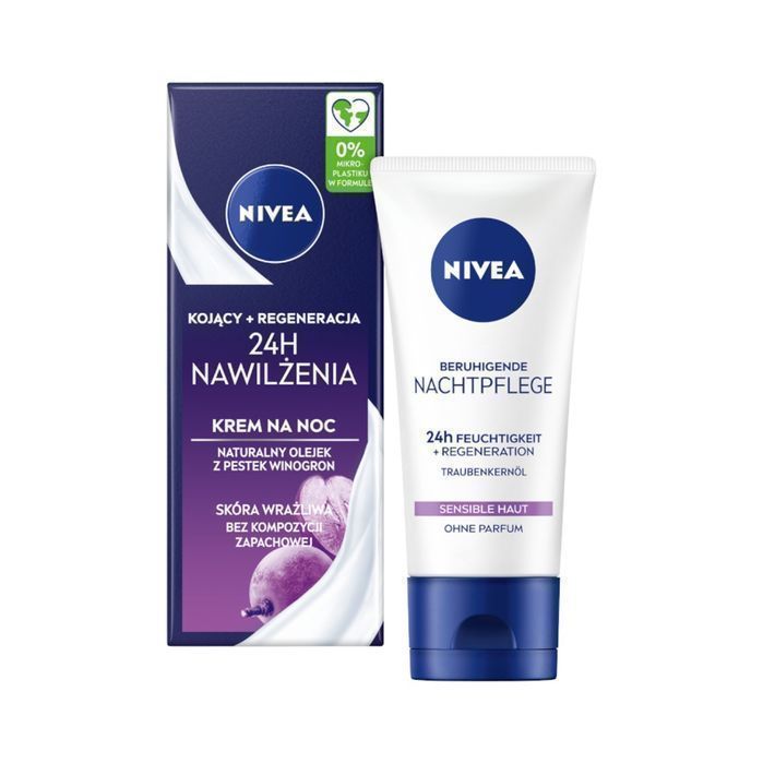 Nivea 24H Nawilżenia Kojąco-Regenerujący Krem Na Noc 50Ml (P1)