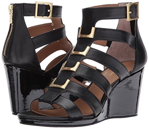 Черные босоножки на танкетке кожа Calvin Klein р. 39, 5