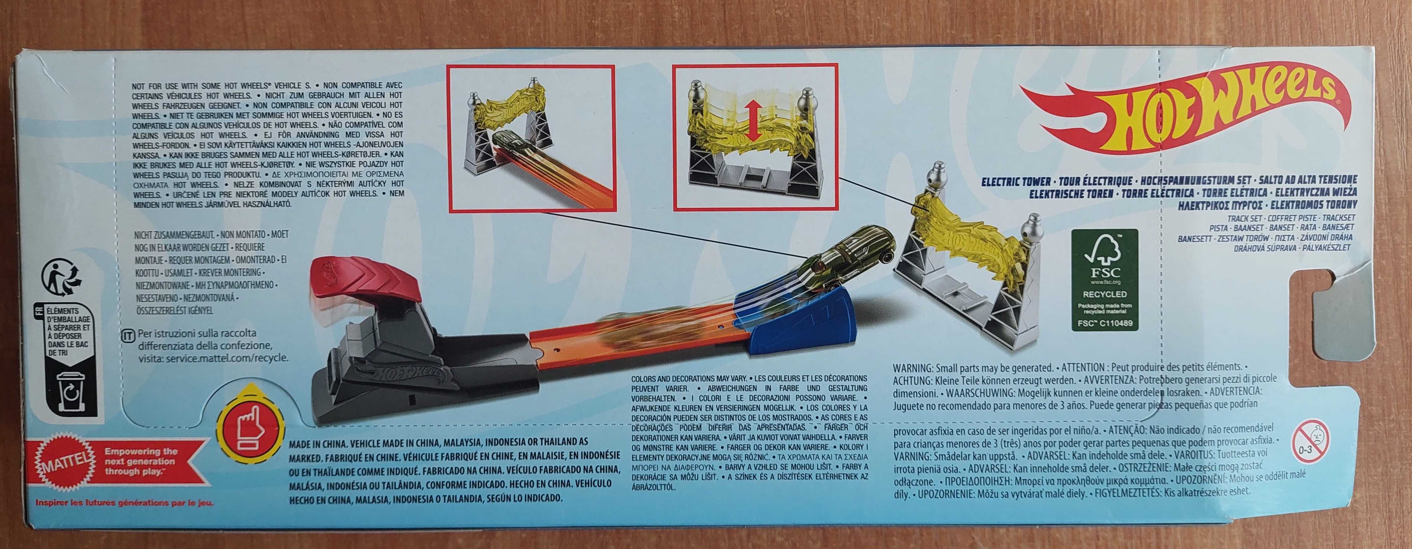 Zestaw hot wheels elektryczna wieża