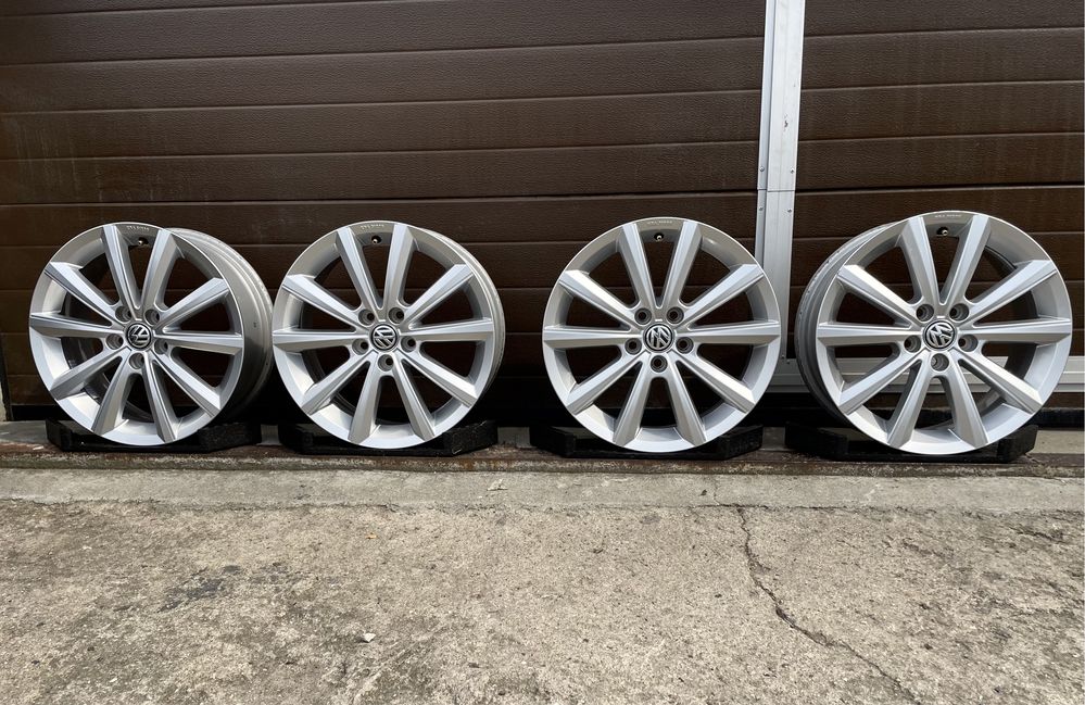 4x felgi aluminiowe 5x100 r16 et45 6J Alufelgi Oryginalne Volkswagen