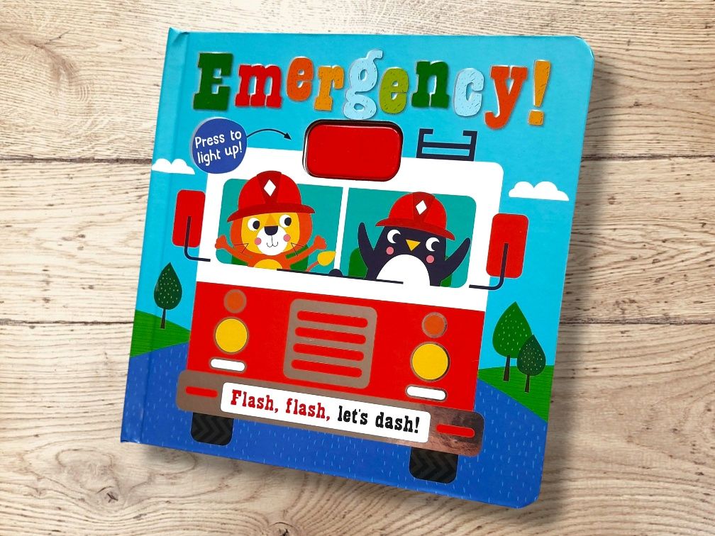Emergency! Flash Flash Let's Dash! książka ze światełkiem light book