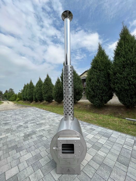 Piec zewnętrzny do ruskiej balii bani ogrodowej basenu PRODUCENT