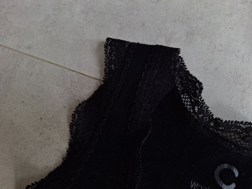 Koszulka na ramiączka top termiczny Cubus merino wool wełna silk jedwa