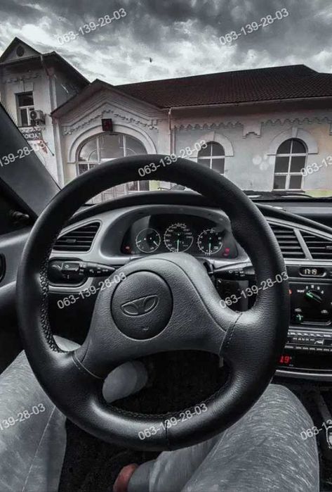 Daewoo Lanos Sens Оплетка Чехол На Руль Део Ланос Сенс Каучук Кожа