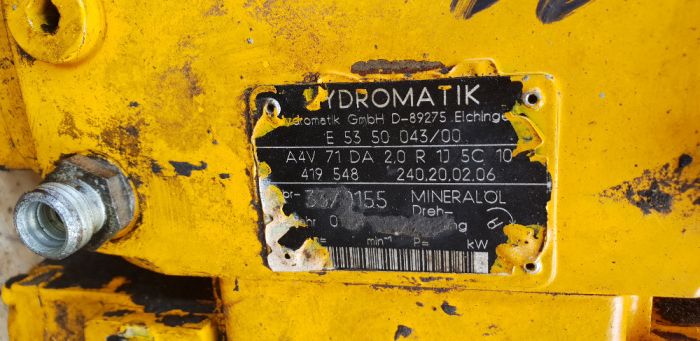 koparka mecalac 11 cx cxi pompa jazdy hydromatik A4V 71 DA 2,0R1J5C10