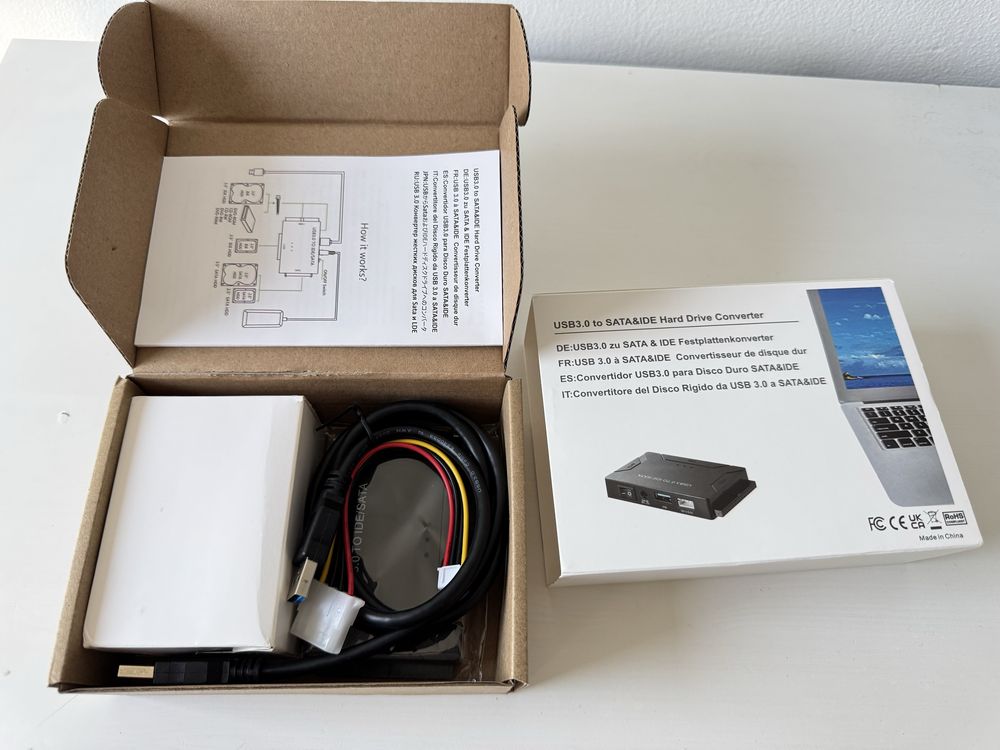 Adapter IDE/SATA 2.5”/3.5” HDD/SSD na USB 3.0