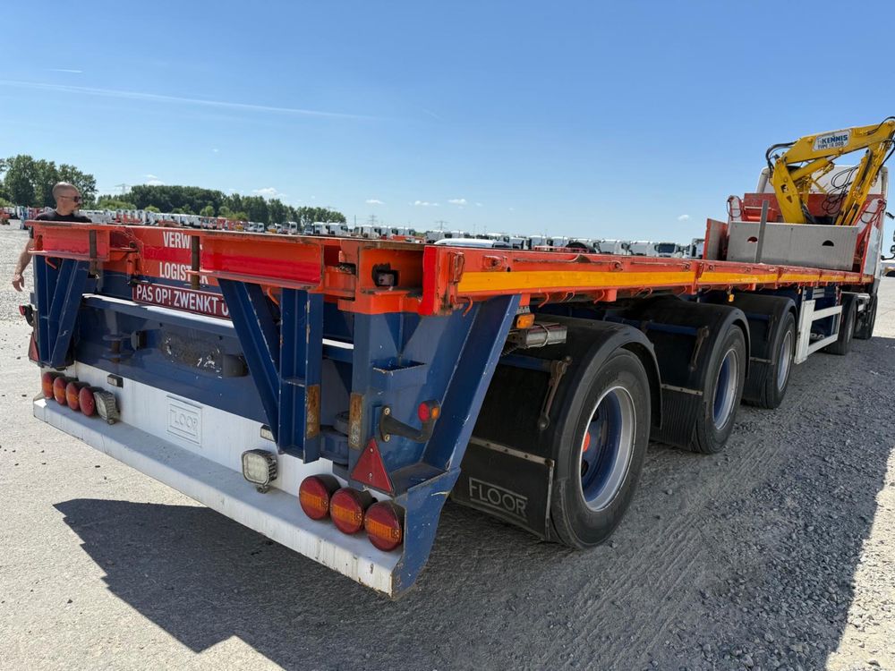 SEMI-REBOQUE 47TON C/GRUA FLORESTAL A DIESEL POUCO USO #OPORTUNIDADE#