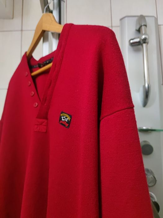 Sweter klasyczny XL Paul & Shark yachting XL wełna wełniany wool wełna