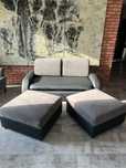 Kanapa, sofa + dwie pufy
