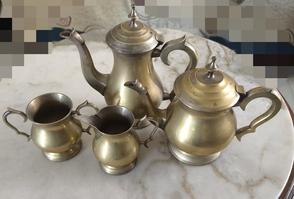Conjunto chá /café em casquinha