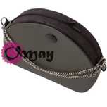 CZARNY organizer do OBAG MOON LIGHT nakrapiany zamek czarny OMAY