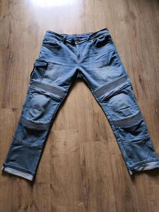 Spodnie motocyklowe Broger Ohio W38 L32 Jeansy Kevlar ochraniacze