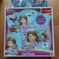 Puzzle trefl 2w1 Sofia the first Disney jej wysokość zosia