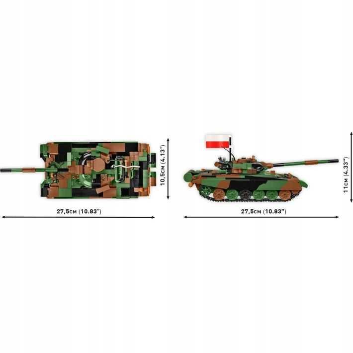 Конструктор COBI Танк T-72M1R (PL/UA) 2 фігурки 2 прапора COBI-2624