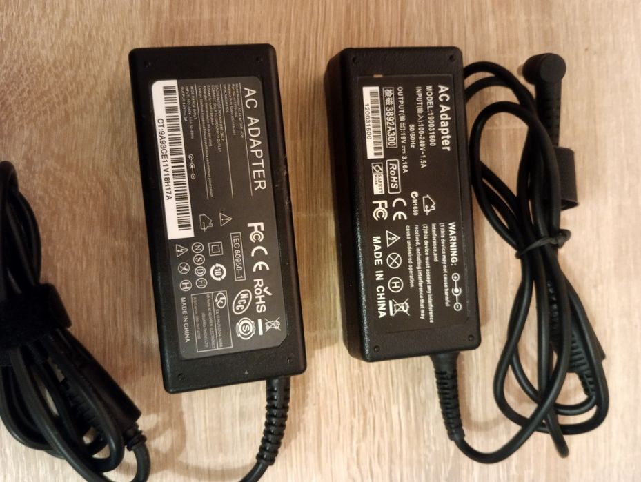 Блоки живлення до різних ноутбуків