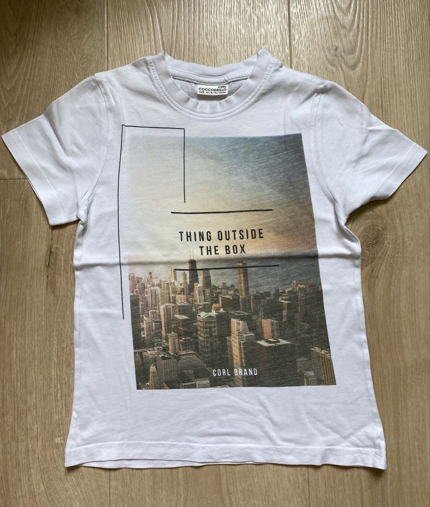 Koszulki T-shirt 122/128 4 szt. Coccodrillo H&M C&A