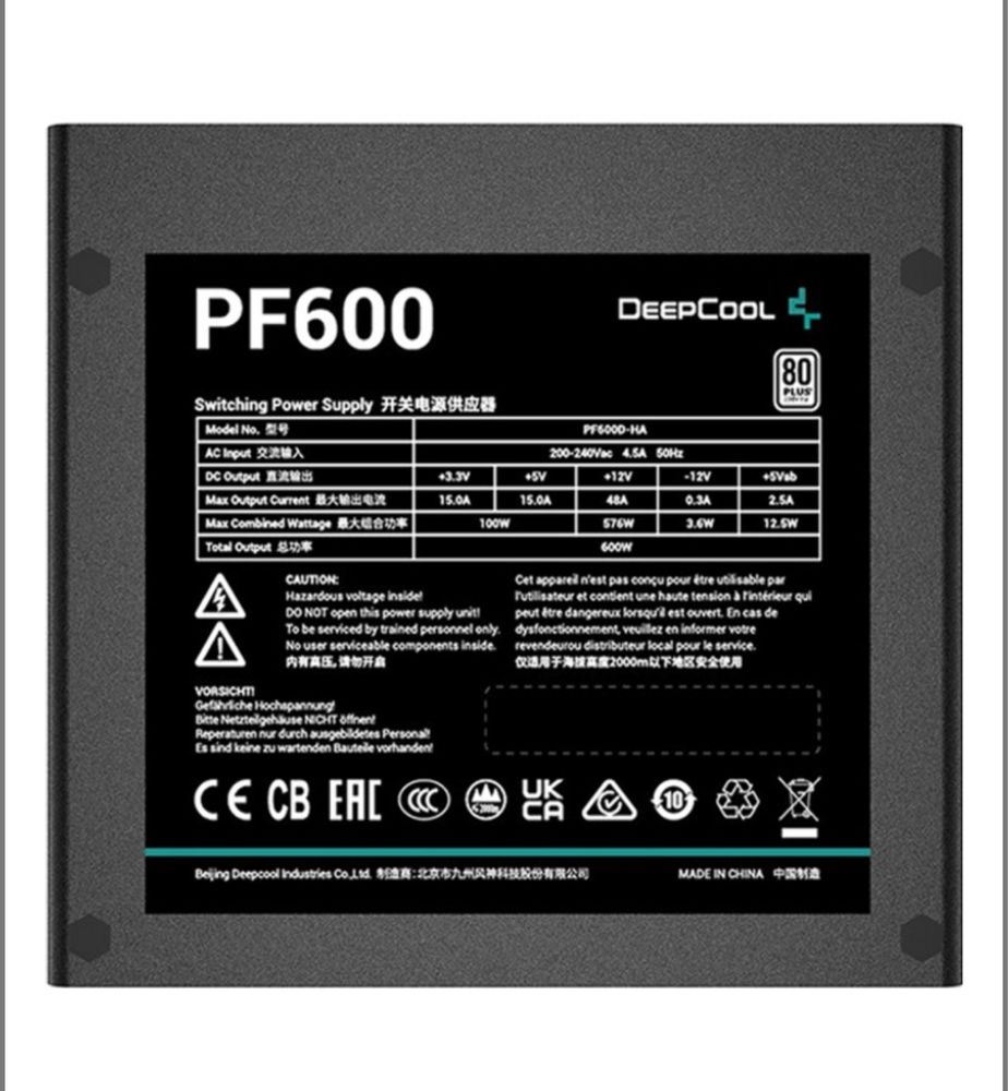 Блок питания Deepcool PF600 600W