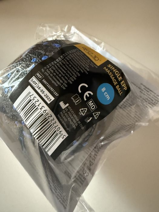 Piłeczka do masażu EPP 8 cm niebieska - nowa