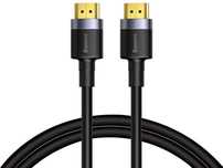Kabel HDMI- HDMI 2.0 Baseus Cafule 4K FULL HD 3D 2m Czarno-szary