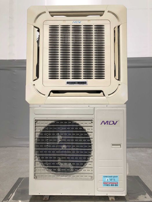 Кондиционер инвертор кассетный MDV 24000 Btu б/у до 80 м2 монтаж