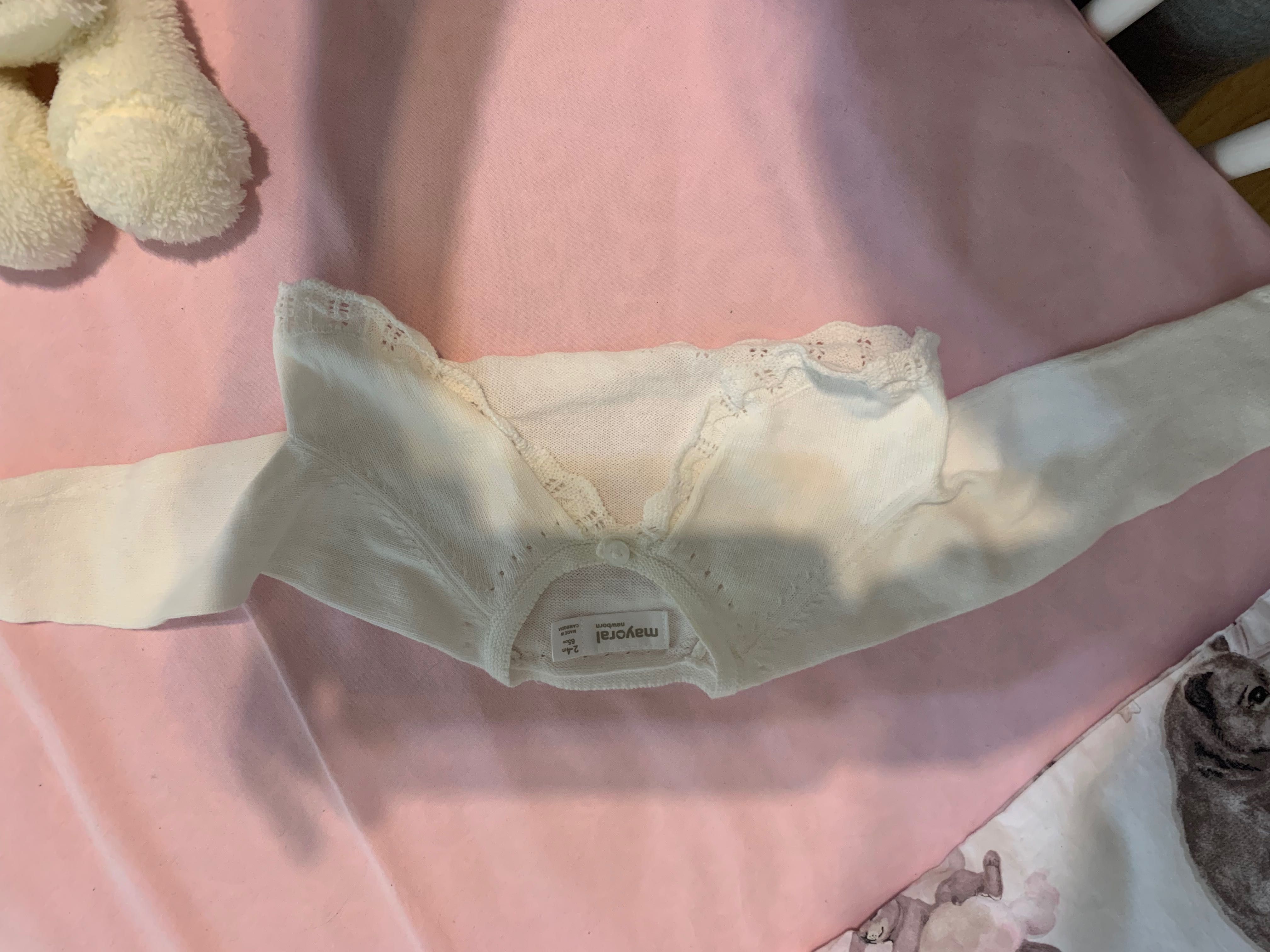 Zestaw do chrztu sukienka, buty, pasek, opaska, body, bolerko