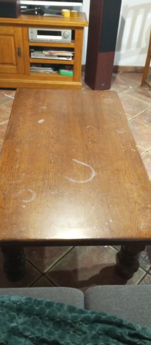 stolik kawowy / ława kawowa z dębu do renowacji