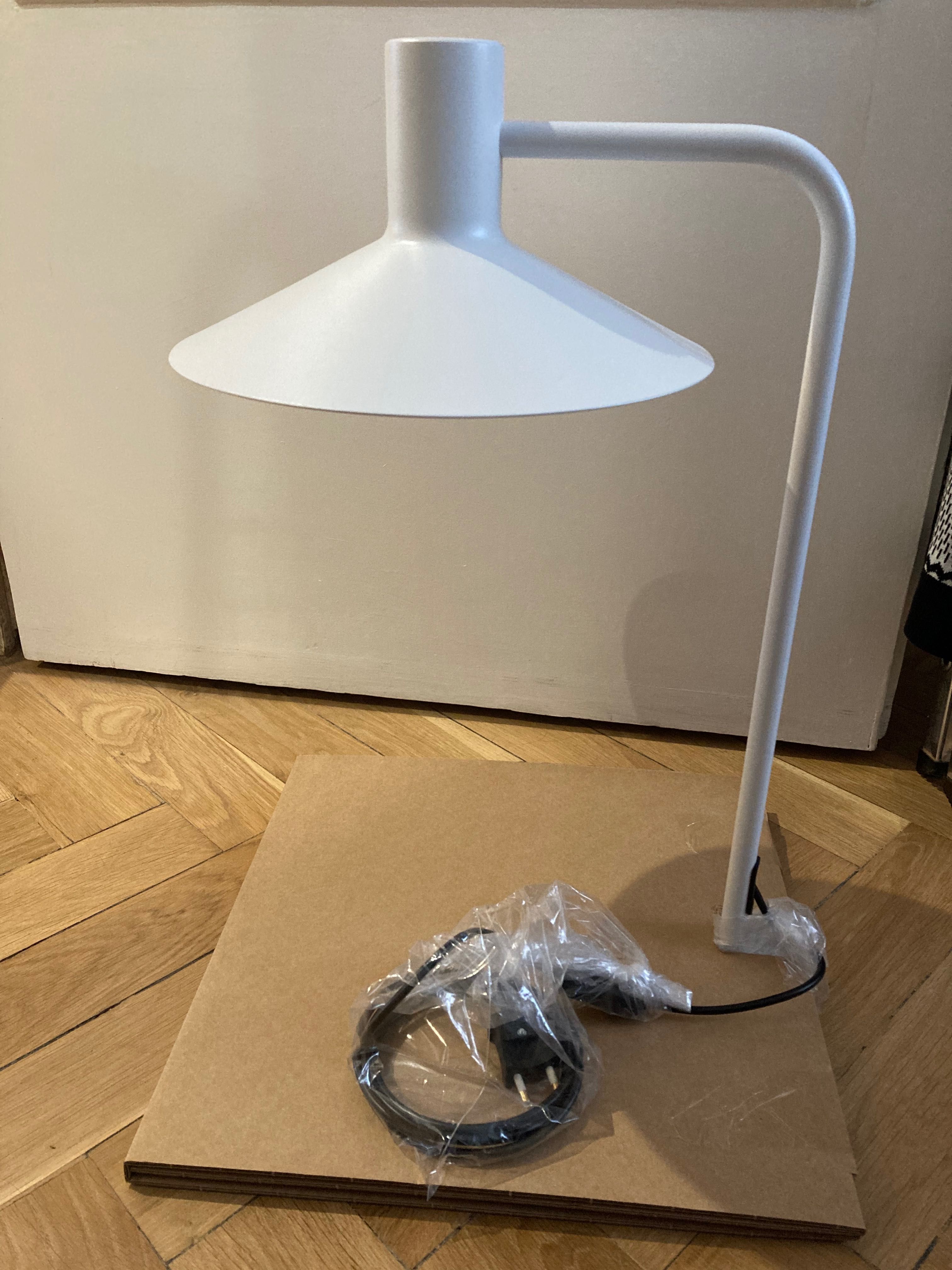 Lampa Frandsen Minneapolis stołowa biurkowa biały mat